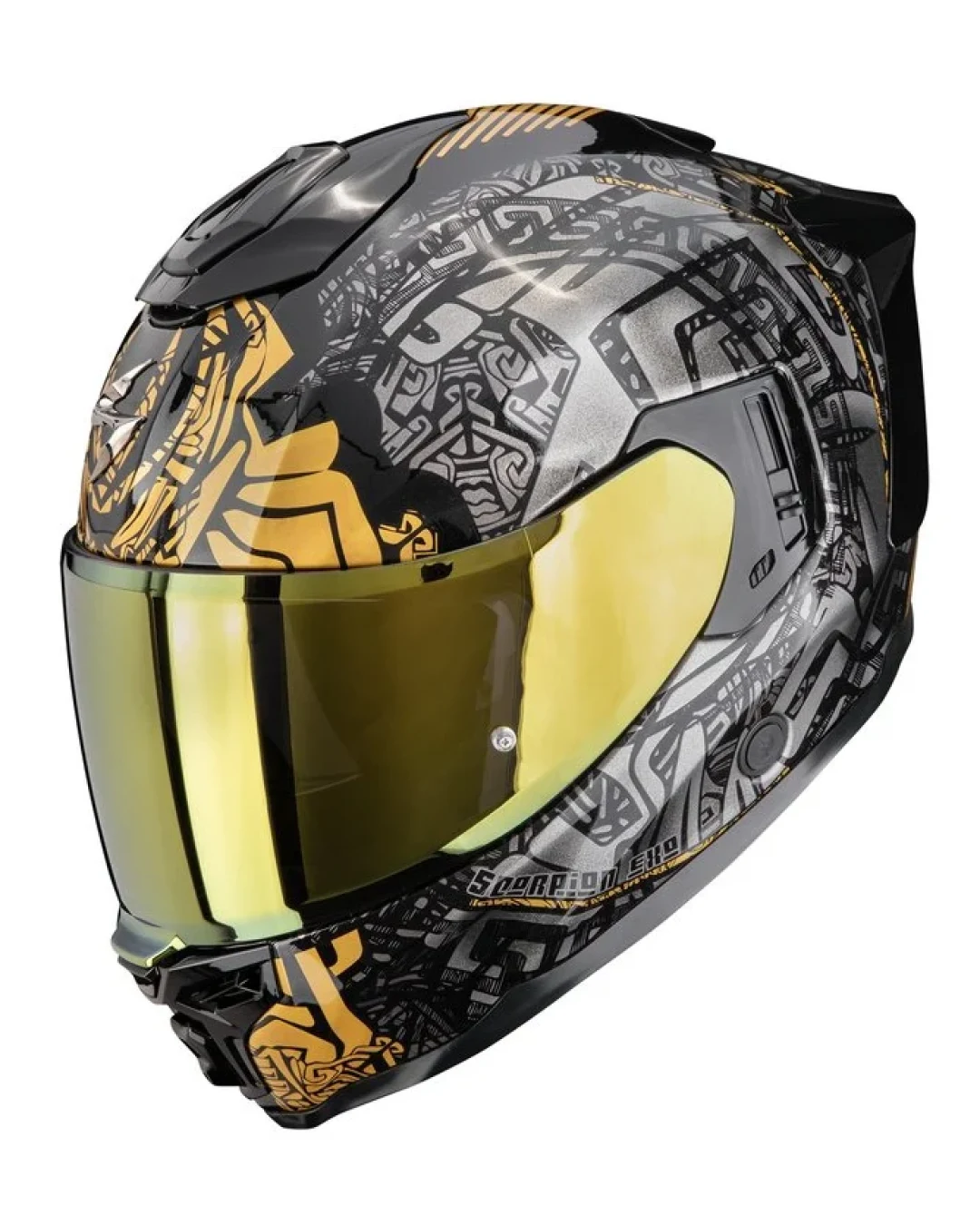Каска SCORPION EXO-1500 AIR APUS Black-Grey-Gold