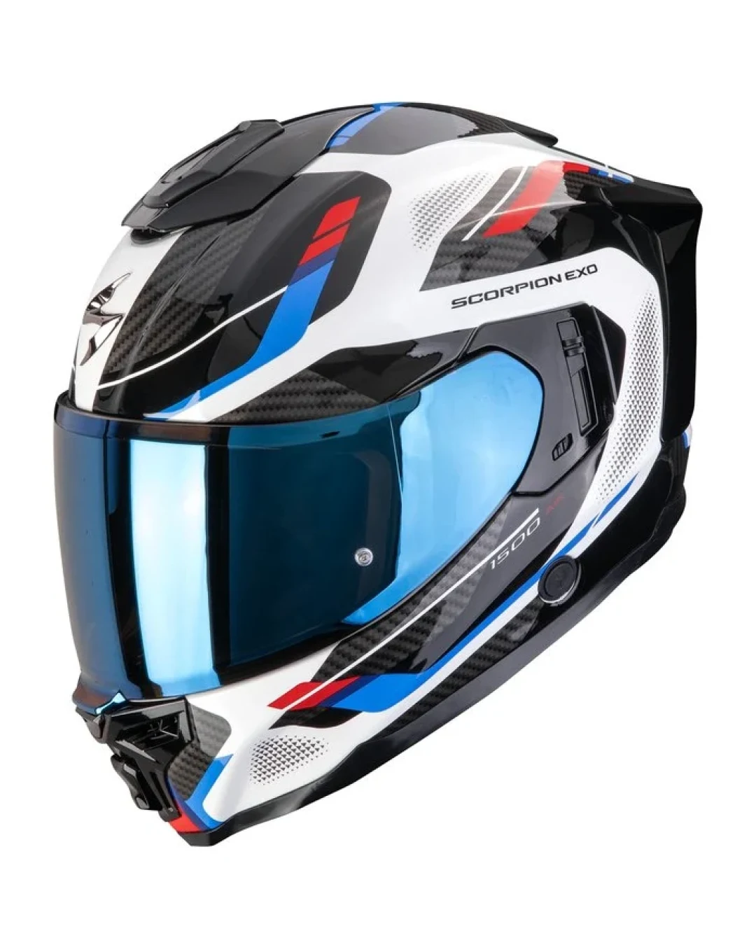 Каска SCORPION EXO-1500 AIR SLEEK White-Red-Blue