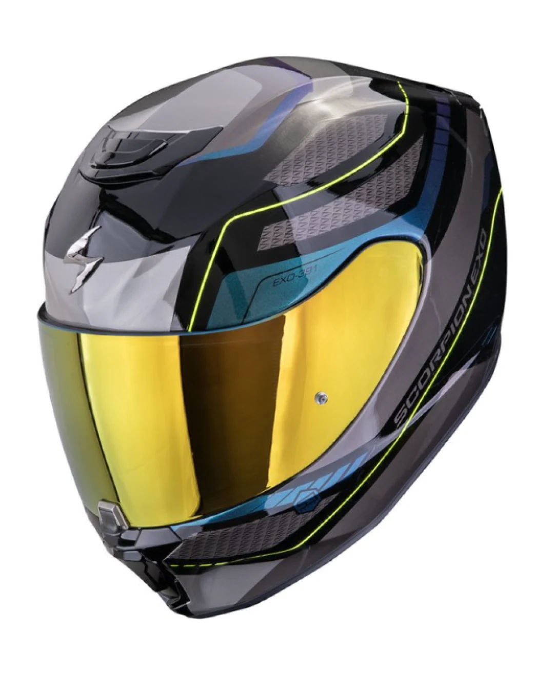 Каска SCORPION EXO-391 LEO Black-Blue