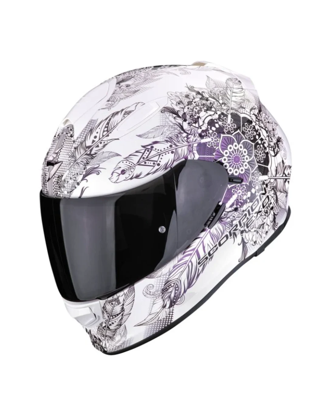 Каска SCORPION EXO-491 DREAM White-Chameleon