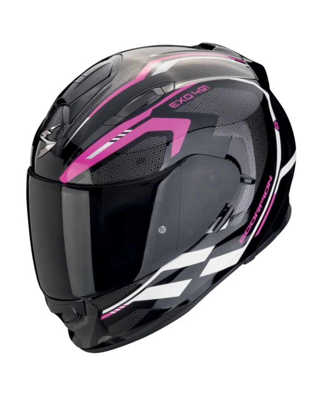 Каска SCORPION EXO-491 KRIPTA Black-Pink-White