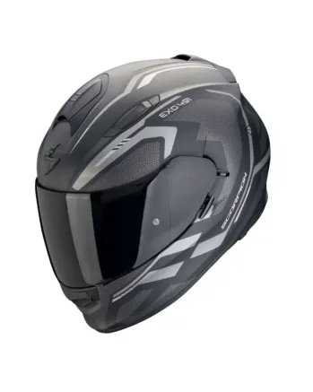Каска SCORPION EXO-491 KRIPTA Matt Black-Silver