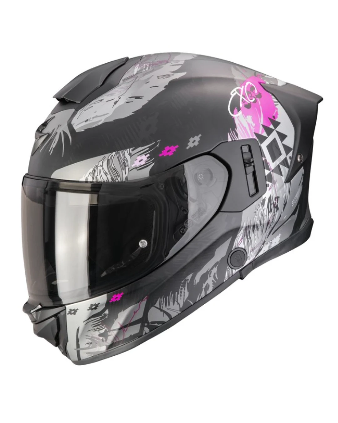 Каска SCORPION EXO-530 AIR HADJI Matt Black-Pink