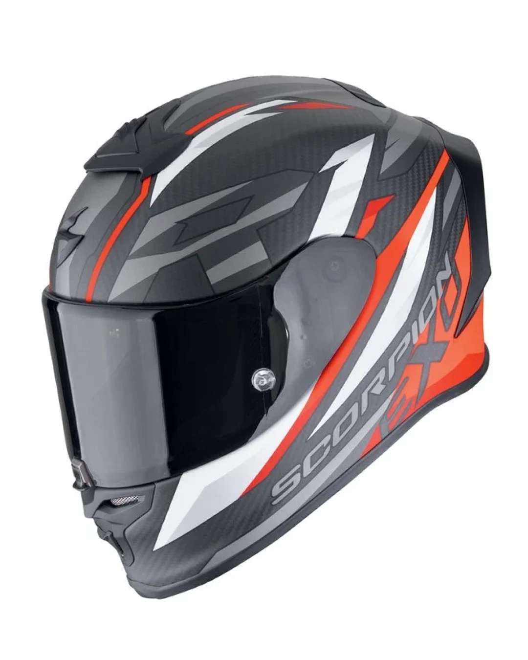 Каска SCORPION EXO-R1 EVO AIR CARBON AIR RUNNER Matt Black-Red