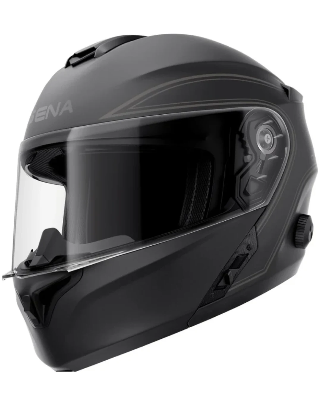 Каска SENA Outrush R Flip-Up BT 2206 Matt Black