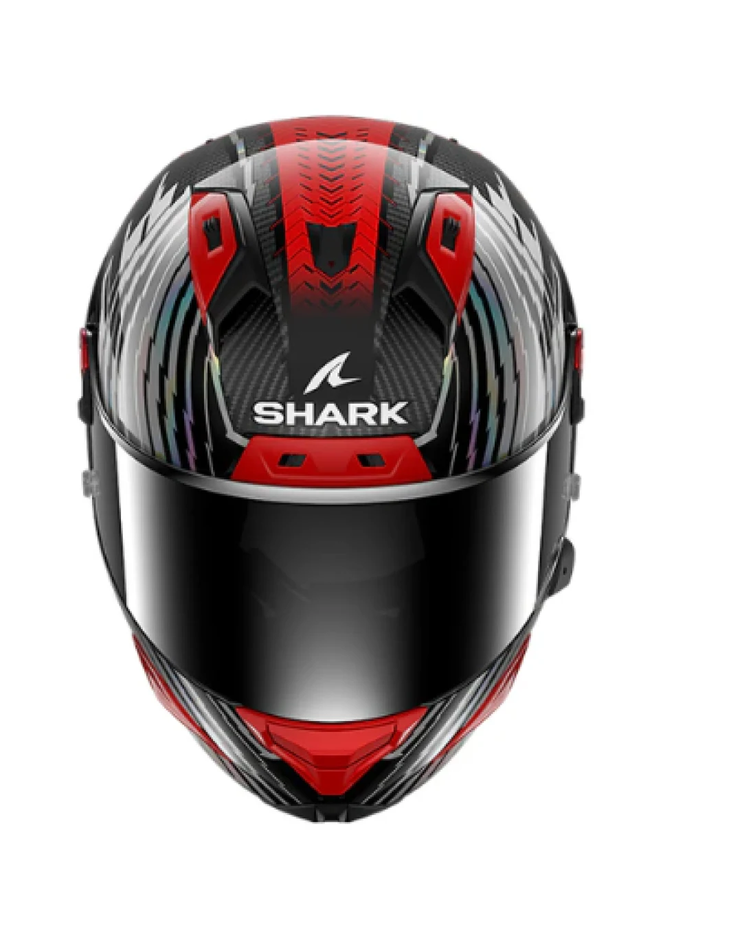 Каска SHARK AERON EDGY BLACK/RED/SILVER