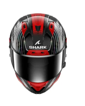 Каска SHARK AERON EDGY BLACK/RED/SILVER