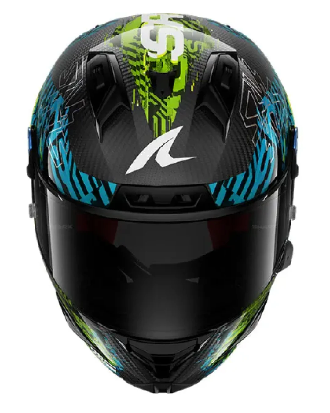 Каска SHARK AERON-GP FIM RACING SPEED-FANCY  BLACK/BLUE/GREEN