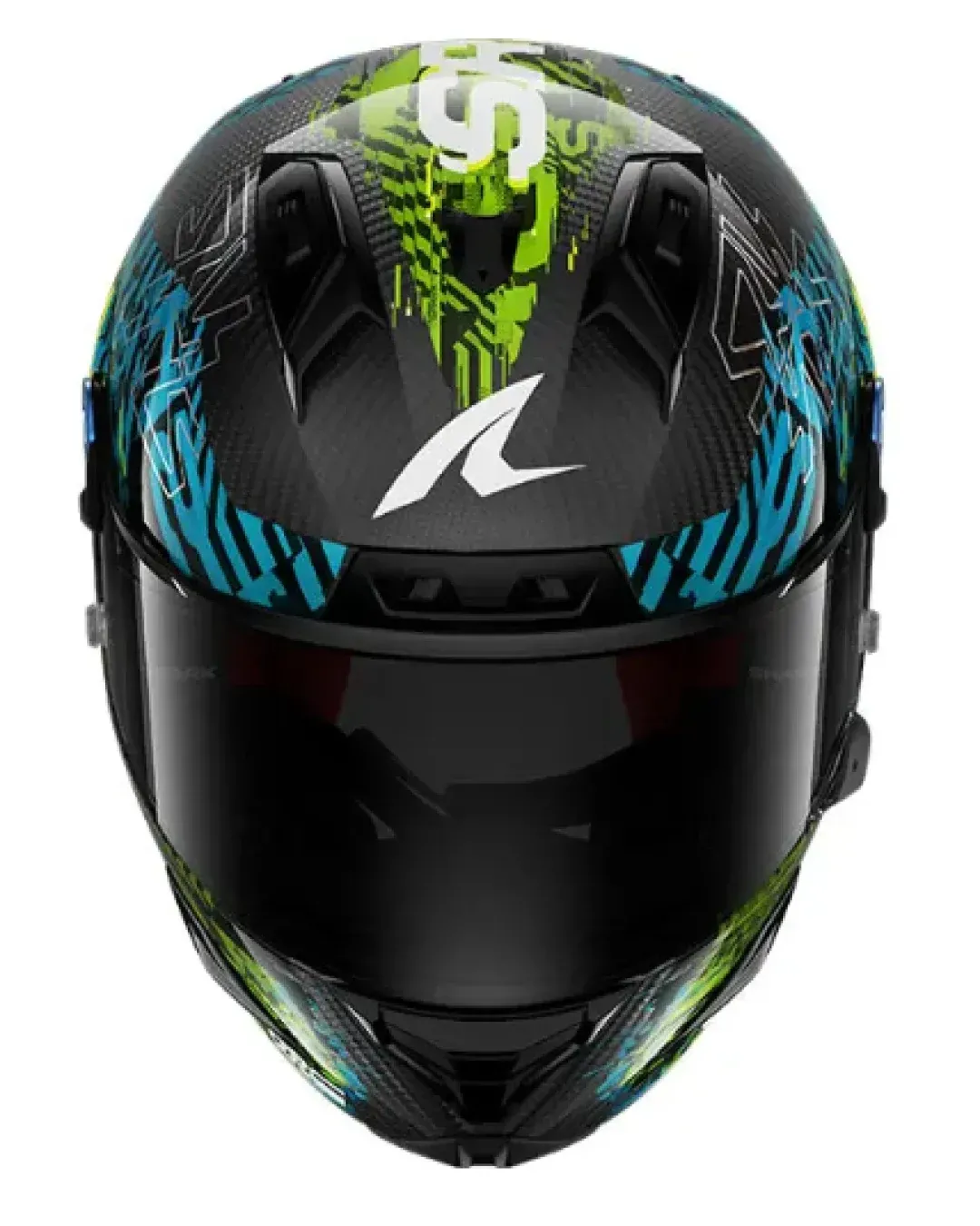 Каска SHARK AERON-GP FIM RACING SPEED-FANCY  BLACK/BLUE/GREEN