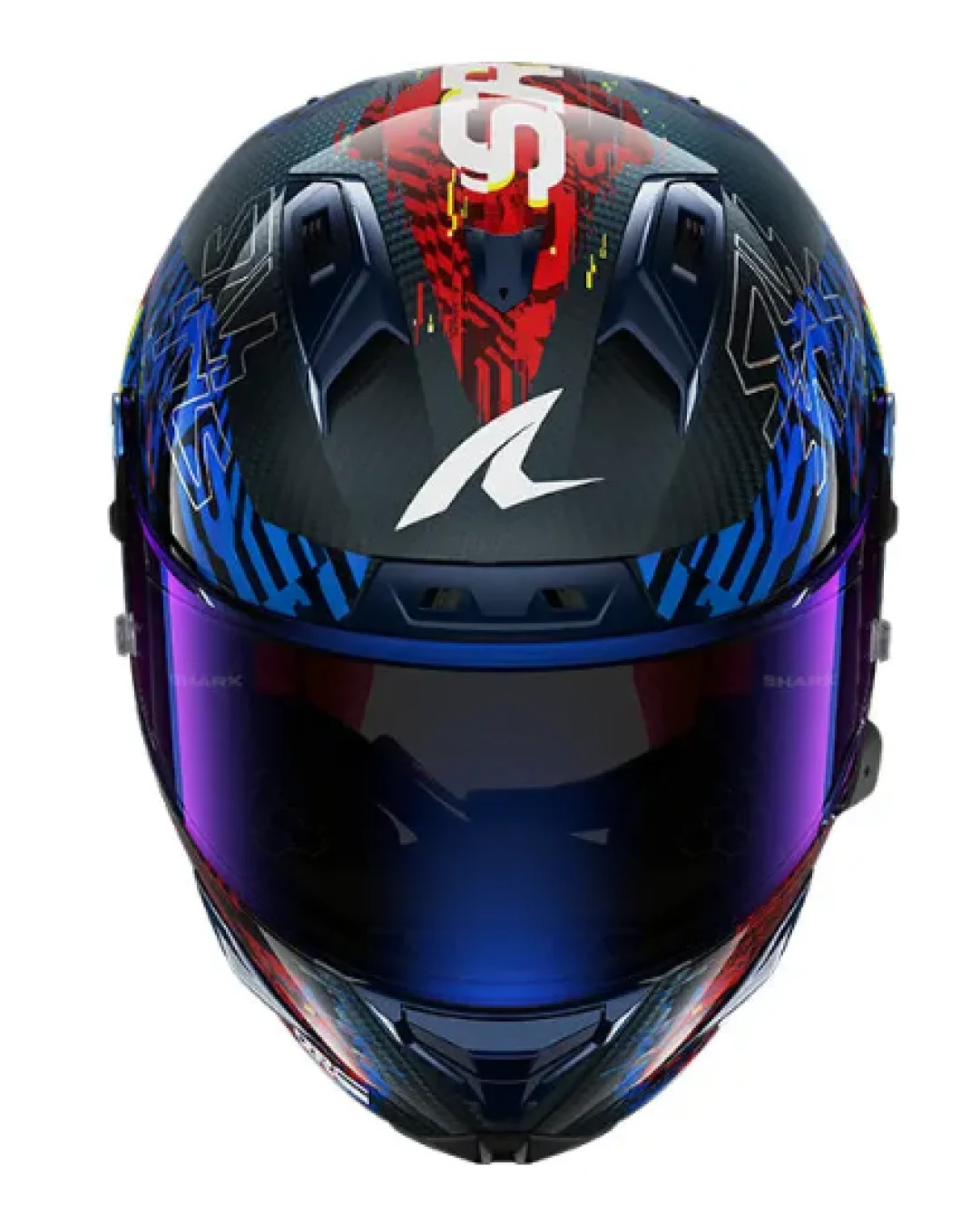 Каска SHARK AERON-GP FIM RACING SPEED-FANCY  BLACK/BLUE/RED