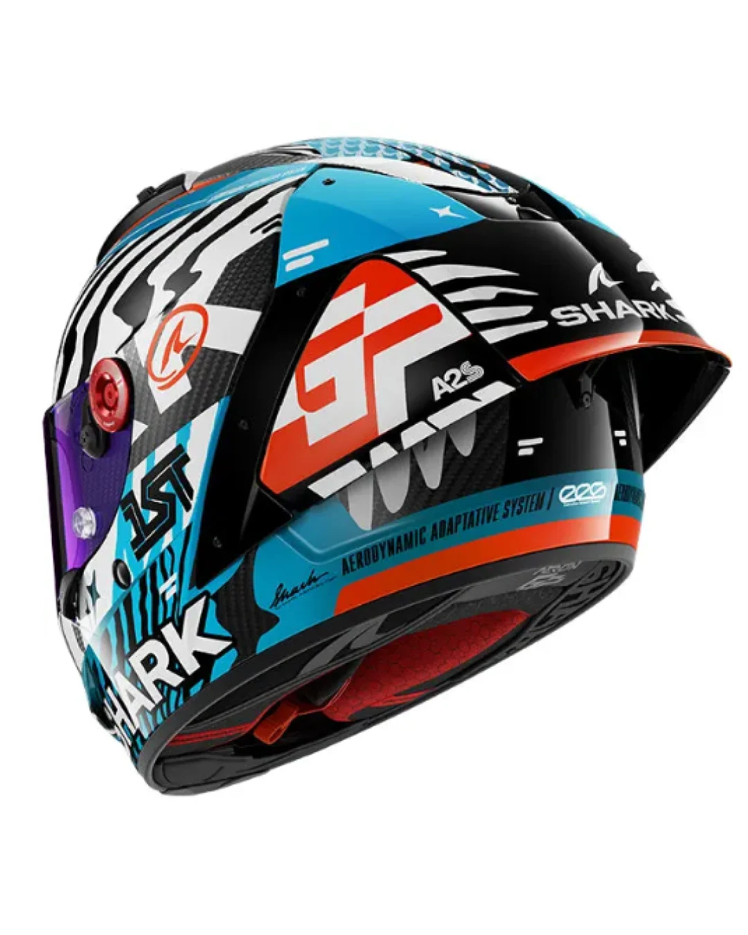 Каска SHARK AERON-GP FIM RACING SPEED-FANCY  BLACK/WHITE/ORANGE