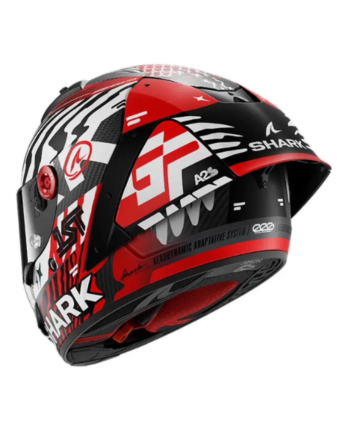 Каска SHARK AERON-GP FIM RACING SPEED-FANCY  BLACK/WHITE/RED