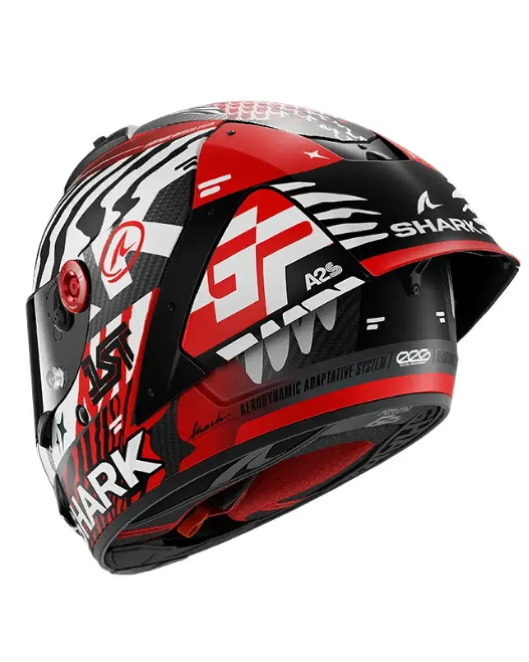 Каска SHARK AERON-GP FIM RACING SPEED-FANCY  BLACK/WHITE/RED