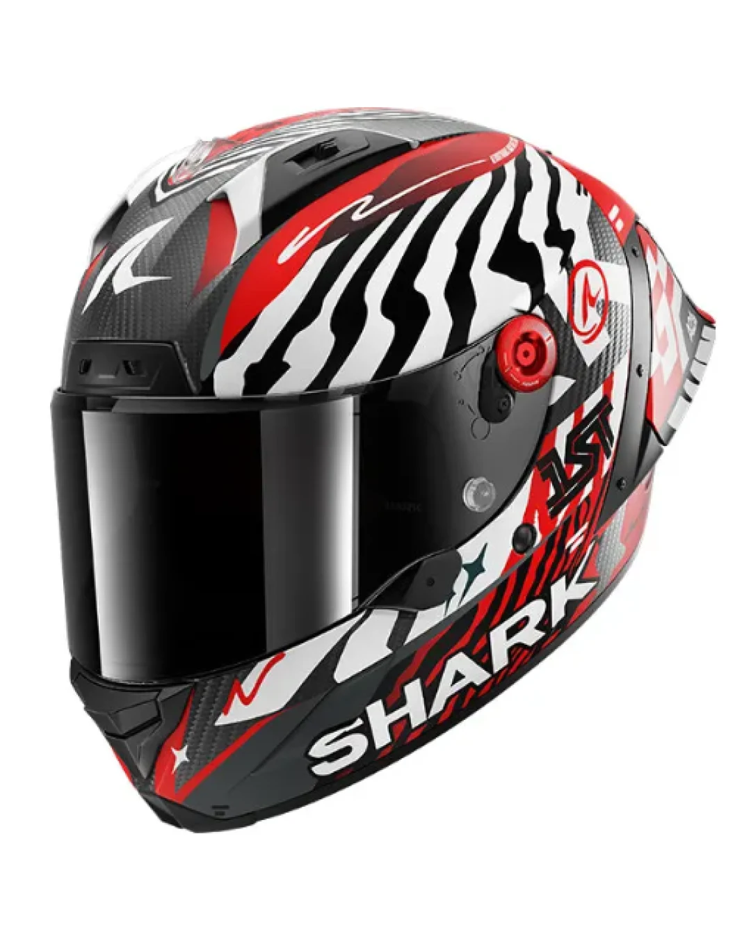 Каска SHARK AERON-GP FIM RACING SPEED-FANCY  BLACK/WHITE/RED
