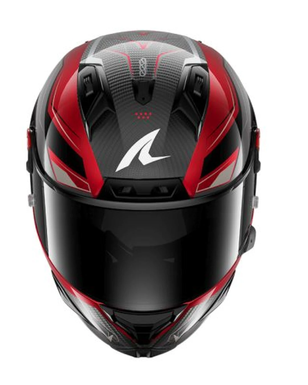 Каска SHARK AERON MEKARIUM BLACK/RED//WHITE