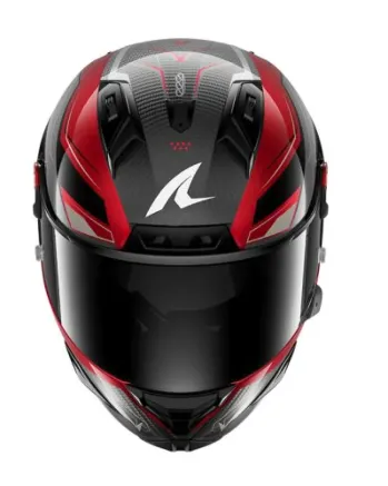 Каска SHARK AERON MEKARIUM BLACK/RED//WHITE
