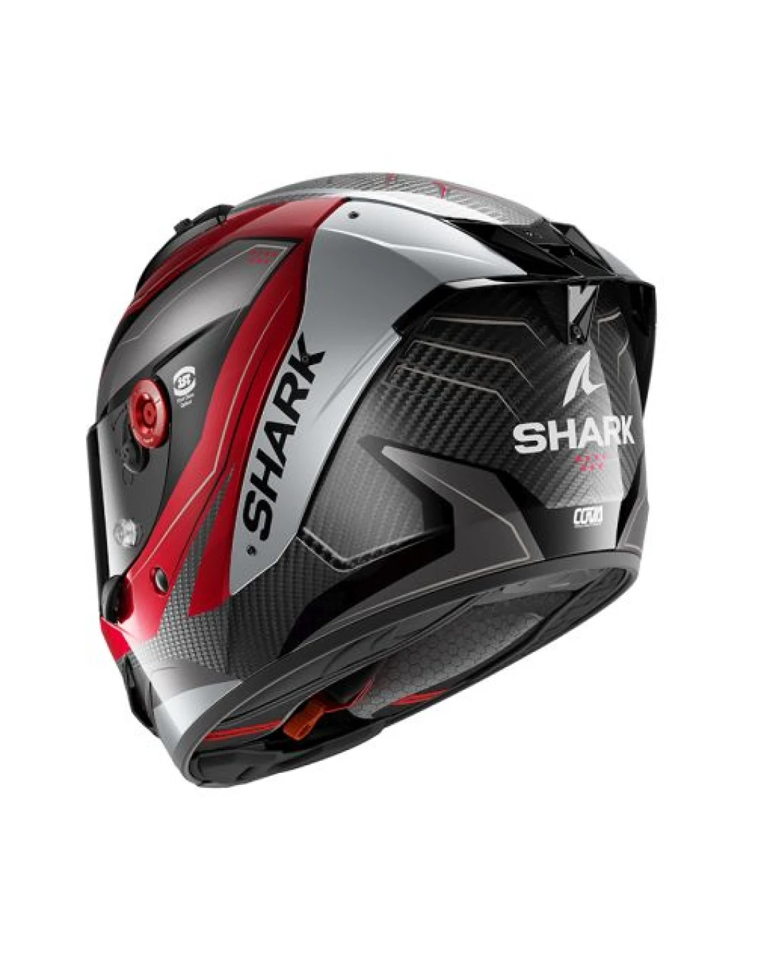 Каска SHARK AERON MEKARIUM BLACK/RED//WHITE