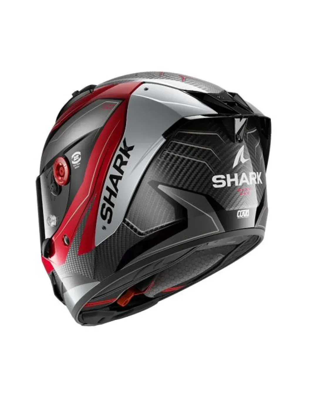 Каска SHARK AERON MEKARIUM BLACK/RED//WHITE
