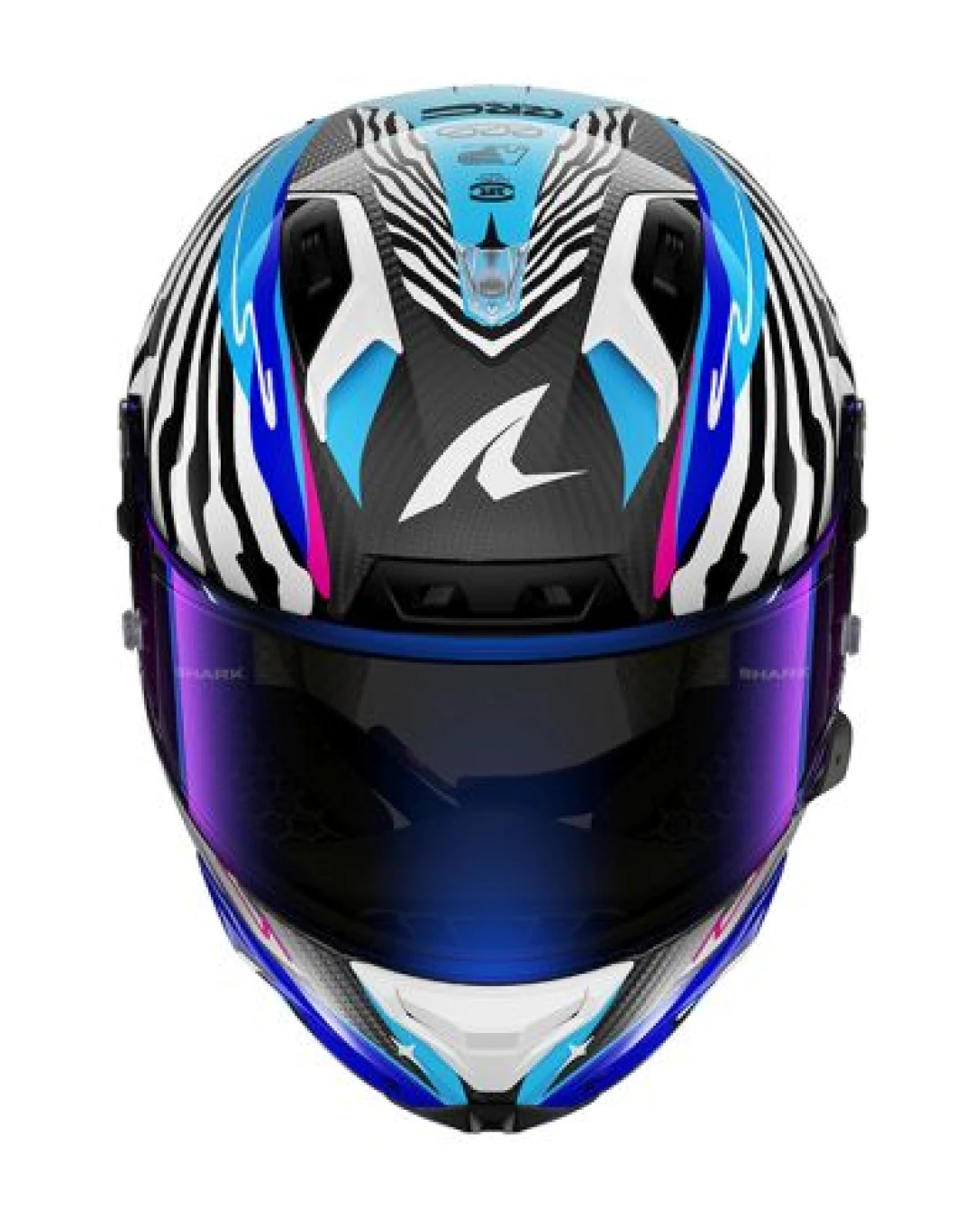 Каска SHARK AERON SPEED-FANCY MAT BLACK/BLUE/PURPLE