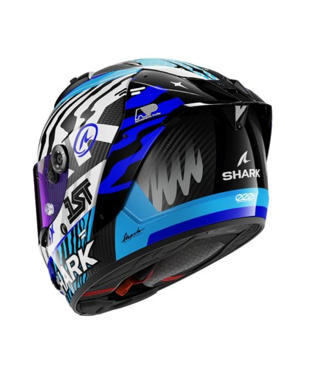 Каска SHARK AERON SPEED-FANCY MAT BLACK/BLUE/PURPLE