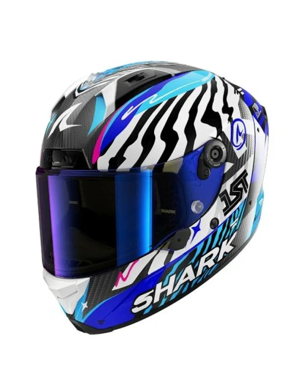 Каска SHARK AERON SPEED-FANCY MAT BLACK/BLUE/PURPLE