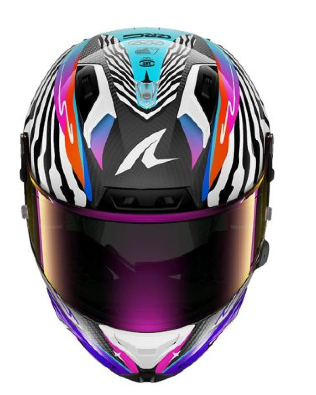 Каска SHARK AERON SPEED-FANCY MAT BLACK/ORANGE/WHITE