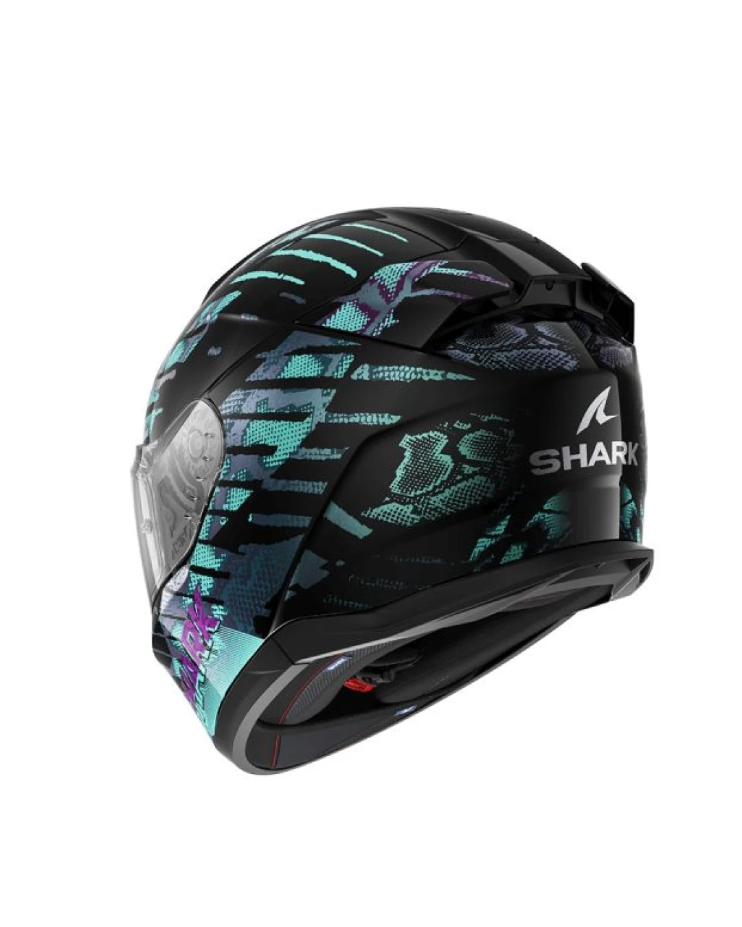 Каска SHARK D-SKWAL 3 REPTAIA BLACK/BLUE/PURPLE