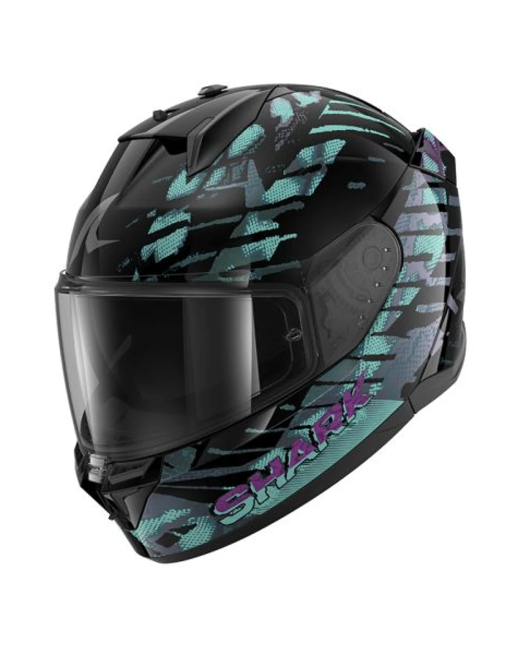 Каска SHARK D-SKWAL 3 REPTAIA BLACK/BLUE/PURPLE