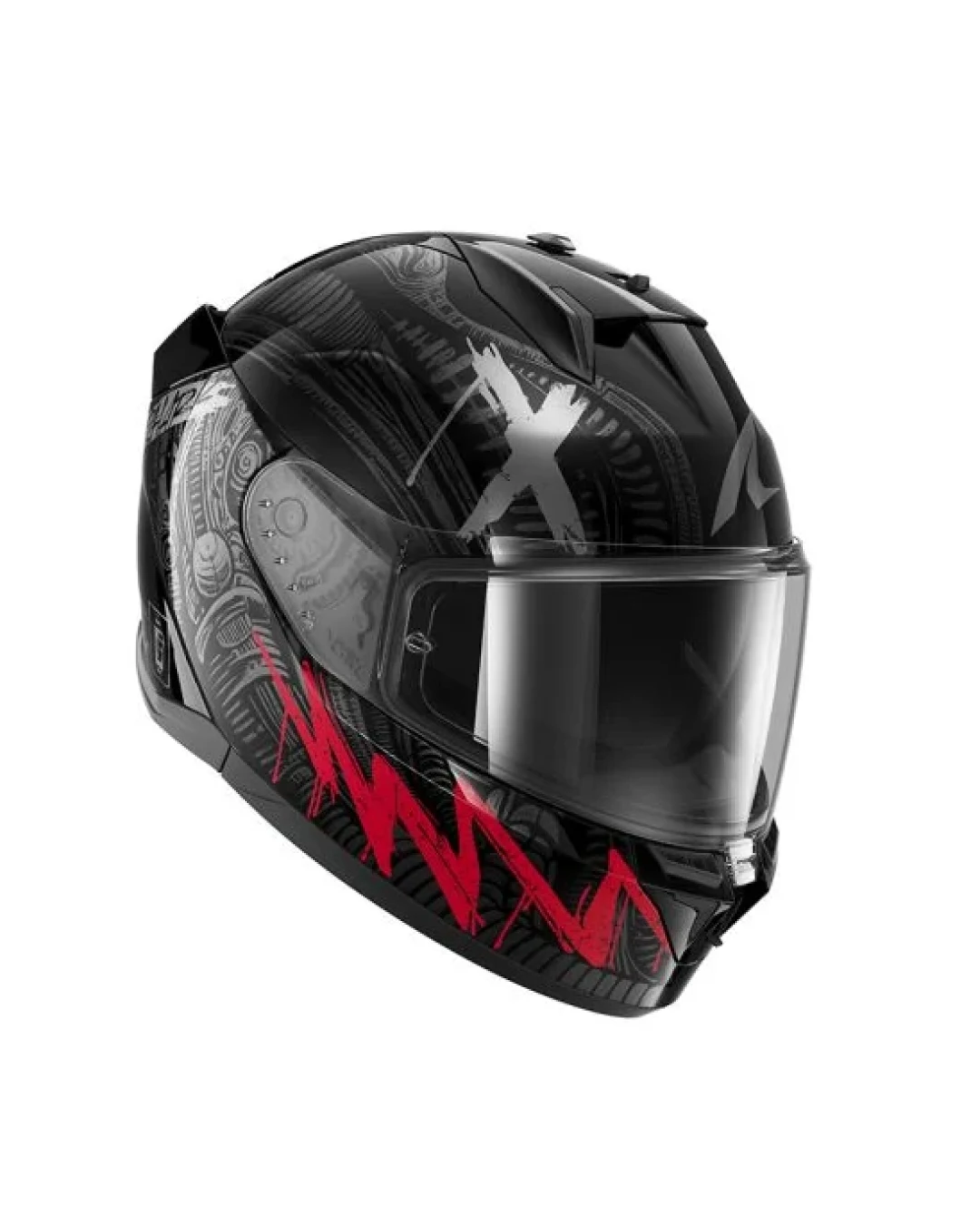 Каска SHARK D-SKWAL 3 SHIEVER BLACK/GREY/RED
