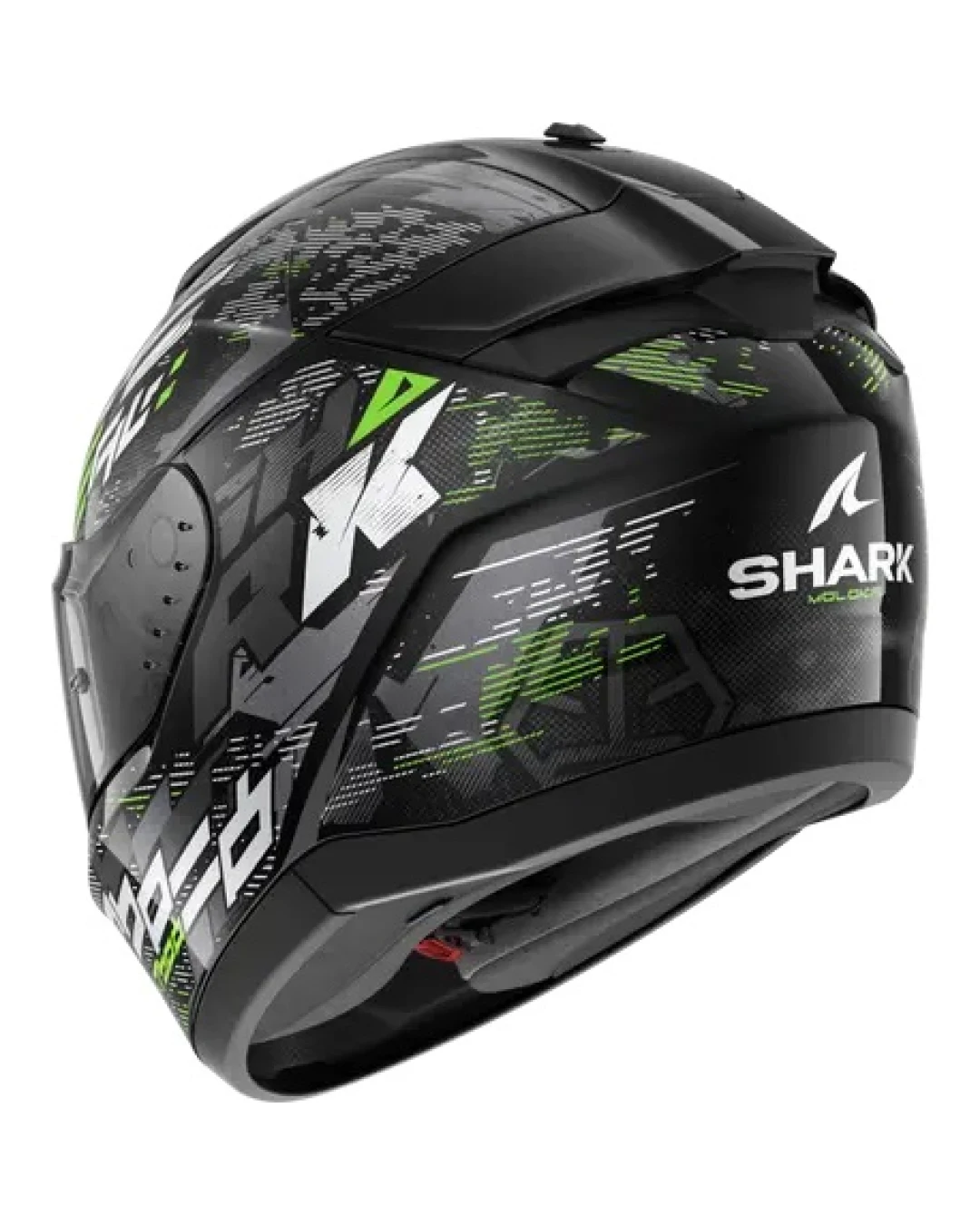 Каска SHARK RIDILL 2 MOLOKAI GLOSS BLACK/GRAY/GREEN
