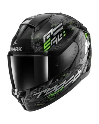Каска SHARK RIDILL 2 MOLOKAI GLOSS BLACK/GRAY/GREEN