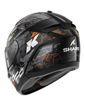 Каска SHARK RIDILL 2 MOLOKAI GLOSS BLACK/GRAY/ORANGE