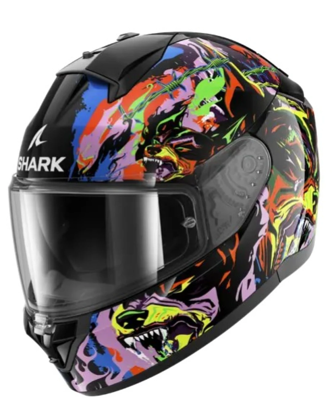 Каска SHARK RIDILL 2 RAGING BEAST Black Violet Yellow