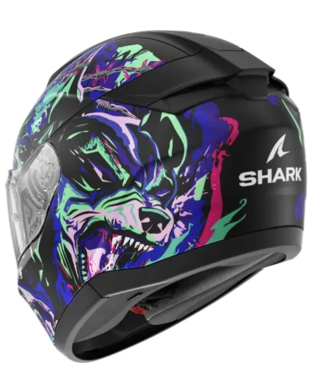 Каска SHARK RIDILL 2 RAGING BEAST Blue/Violet/Pink