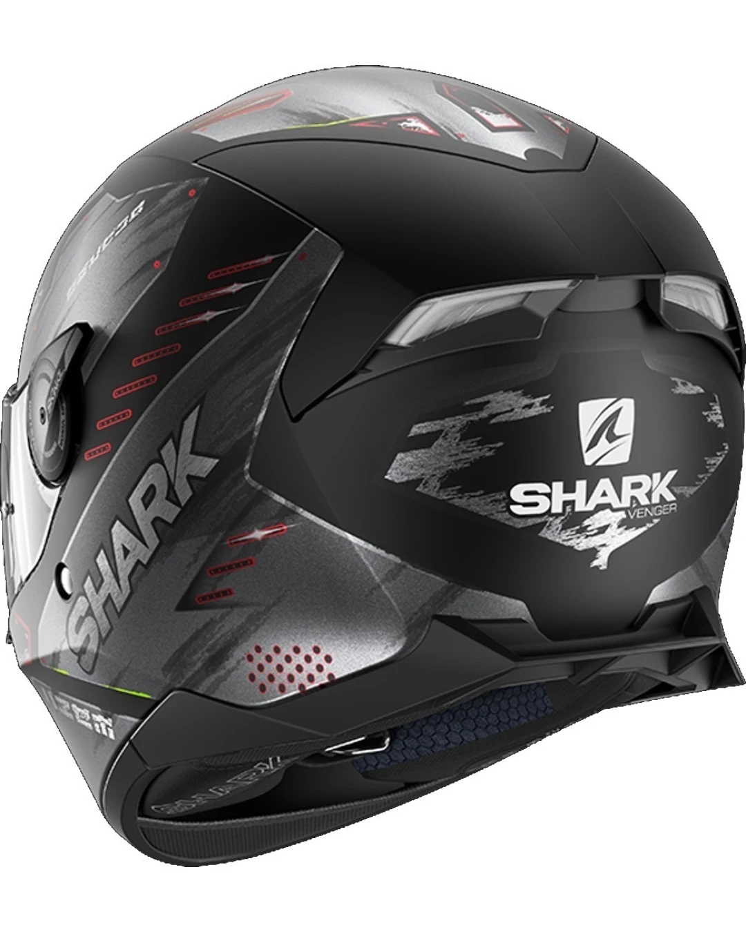 Каска SHARK SKWAL 2 VENGER BLACK/RED MATT