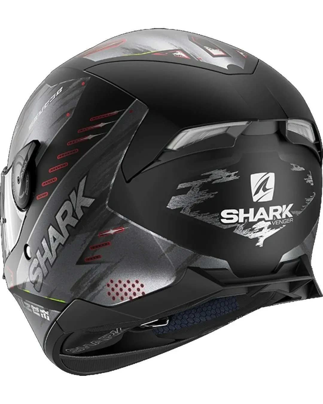 Каска SHARK SKWAL 2 VENGER BLACK/RED MATT