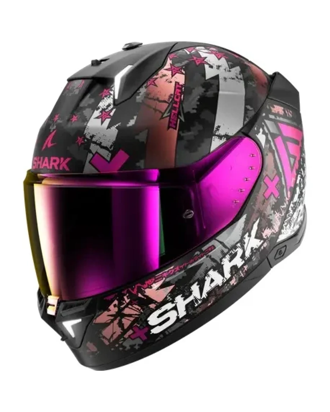 Каска SHARK SKWAL i3 HELLCAT MATT BLACK/WHITE/PINK