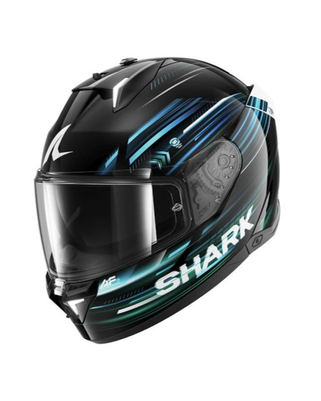 Каска SHARK SKWAL i3 LIGHT-BLUR BLACK/BLUE/GREEN