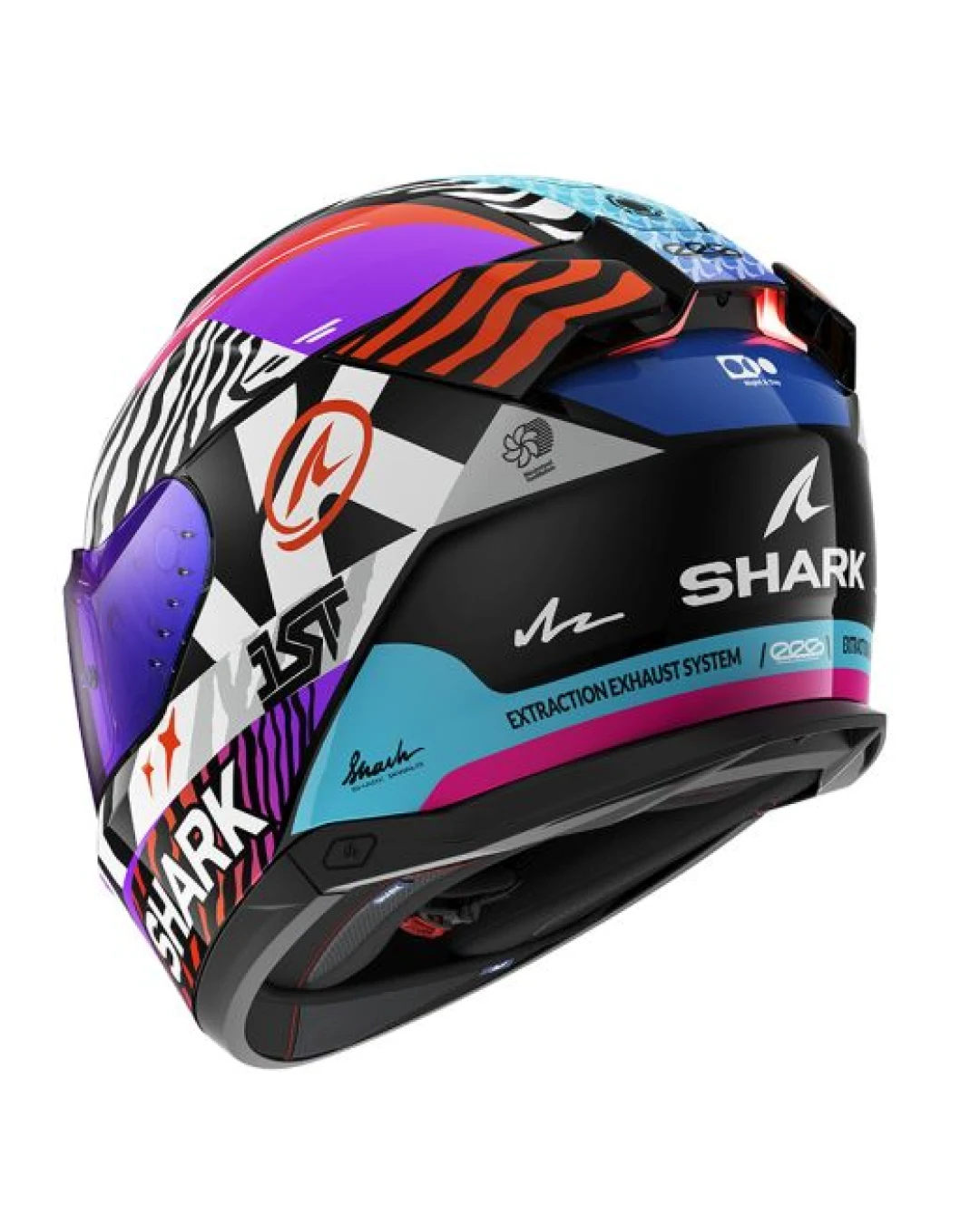 Каска SHARK SKWAL i3  SPEED-FANCY BLACK/ORANGE/PURPLE/WHITE