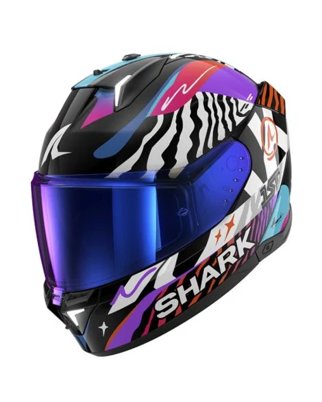 Каска SHARK SKWAL i3  SPEED-FANCY BLACK/ORANGE/PURPLE/WHITE