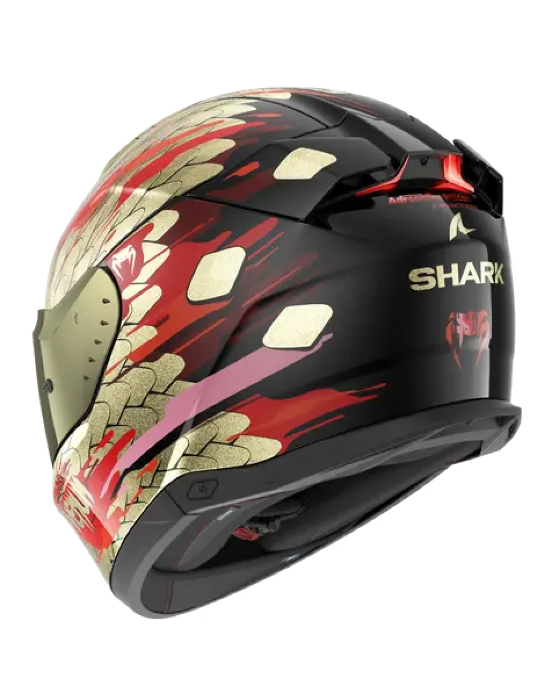 Каска SHARK SKWAL i3 VENUM Black Red Gold