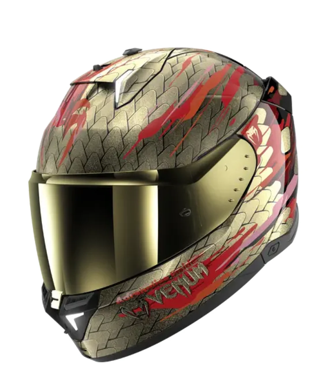 Каска SHARK SKWAL i3 VENUM Black Red Gold