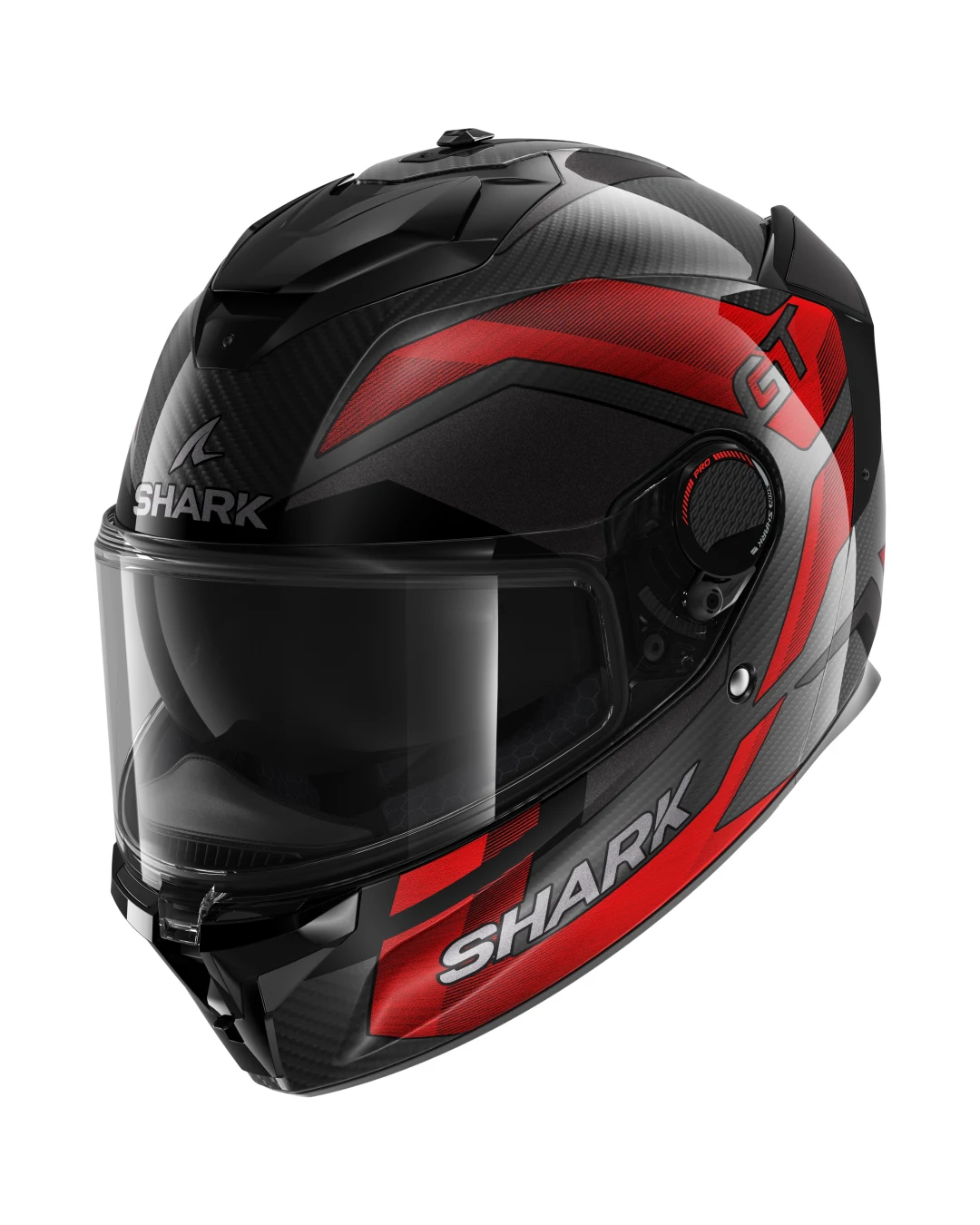 Каска SHARK SPARTAN GT PRO CARBON RITMO BLACK/RED GLOSS