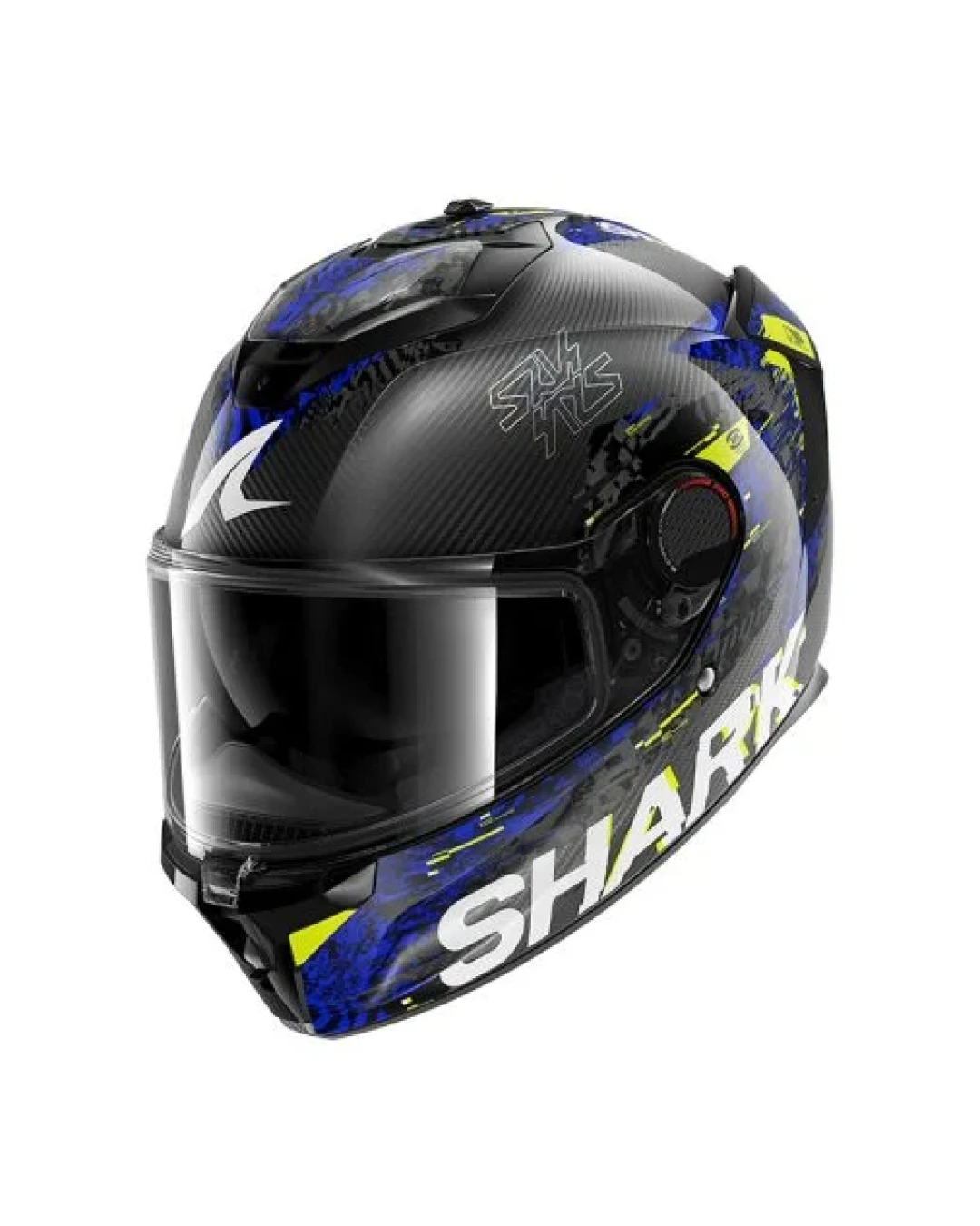 Каска SHARK SPARTAN GT PRO CARBON SPEED-VIB BLACK/BLUE/YELLOW
