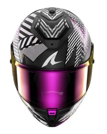 Каска SHARK SPARTAN GT PRO CARBON STHYR MAT CARBON/CHROME/PURPLE