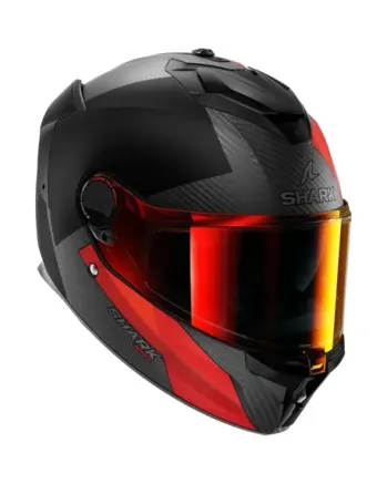 Каска SHARK SPARTAN GT PRO DOKHTA CARBON MATT BLACK/RED
