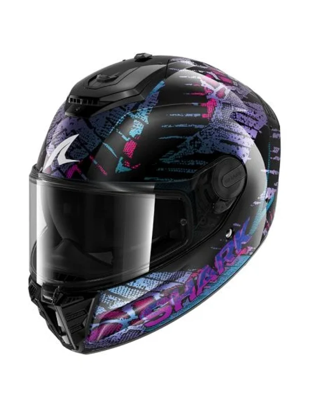 Каска SHARK SPARTAN RS CARBON REPTAIA BLACK/BLUE/PURPLE