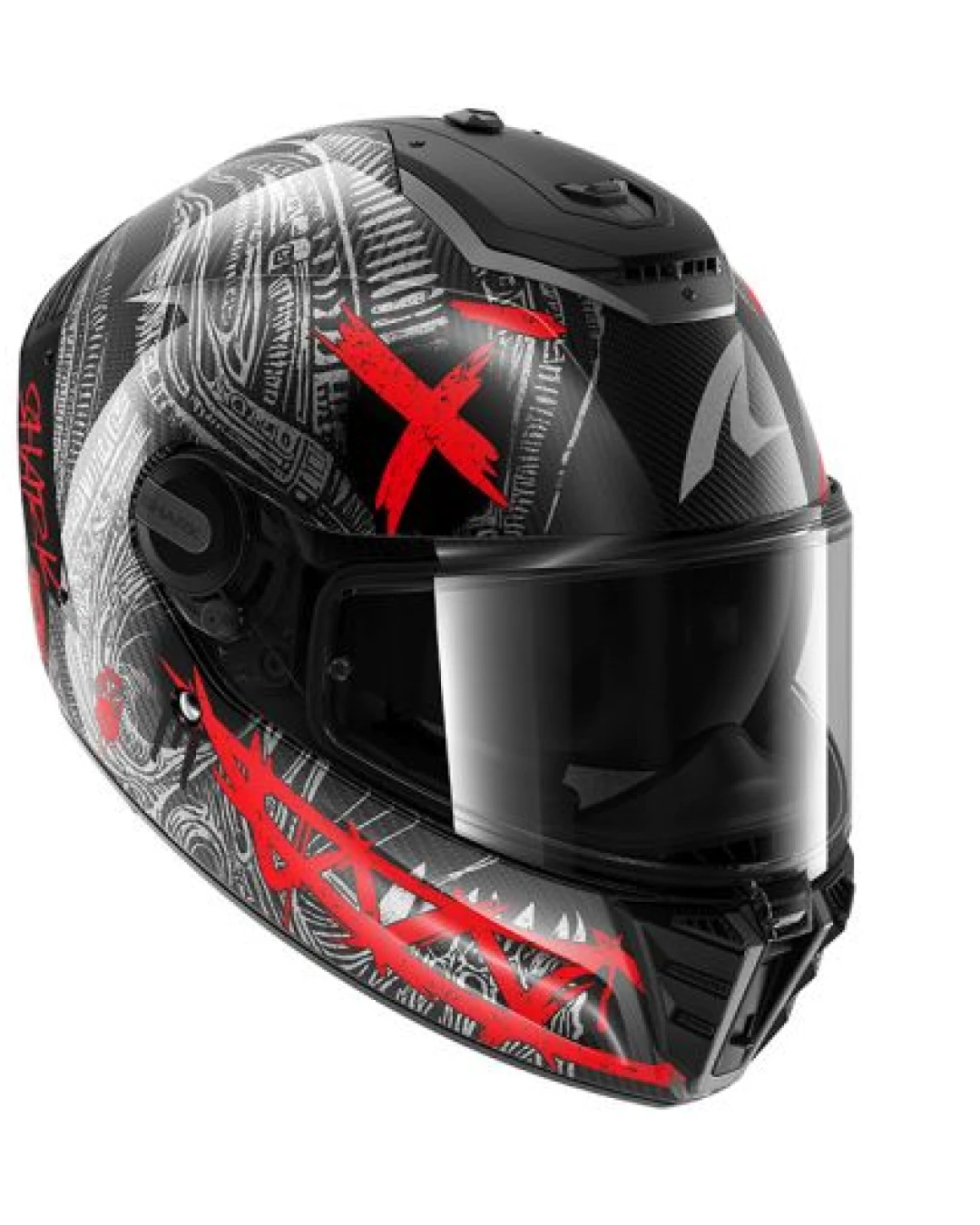 Каска SHARK SPARTAN RS CARBON SHIEVER BLACK/GREY/RED