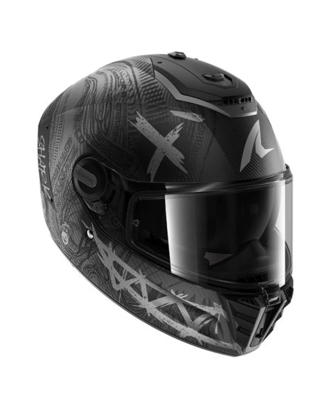 Каска SHARK SPARTAN RS CARBON SHIEVER МАТ BLACK/GREY