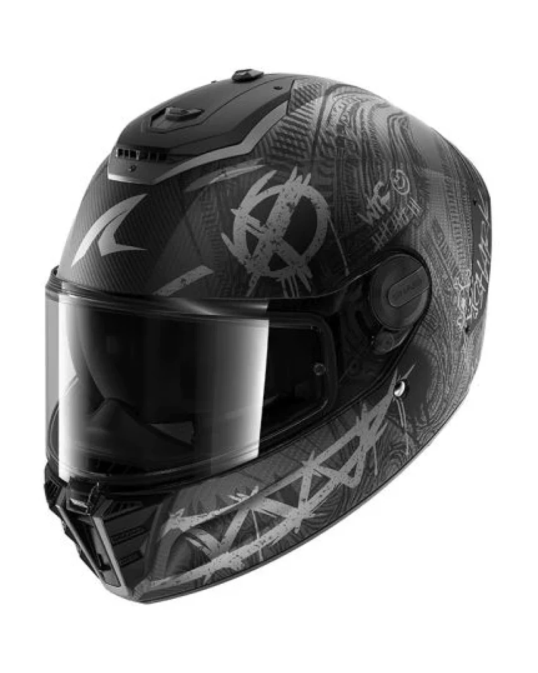Каска SHARK SPARTAN RS CARBON SHIEVER МАТ BLACK/GREY